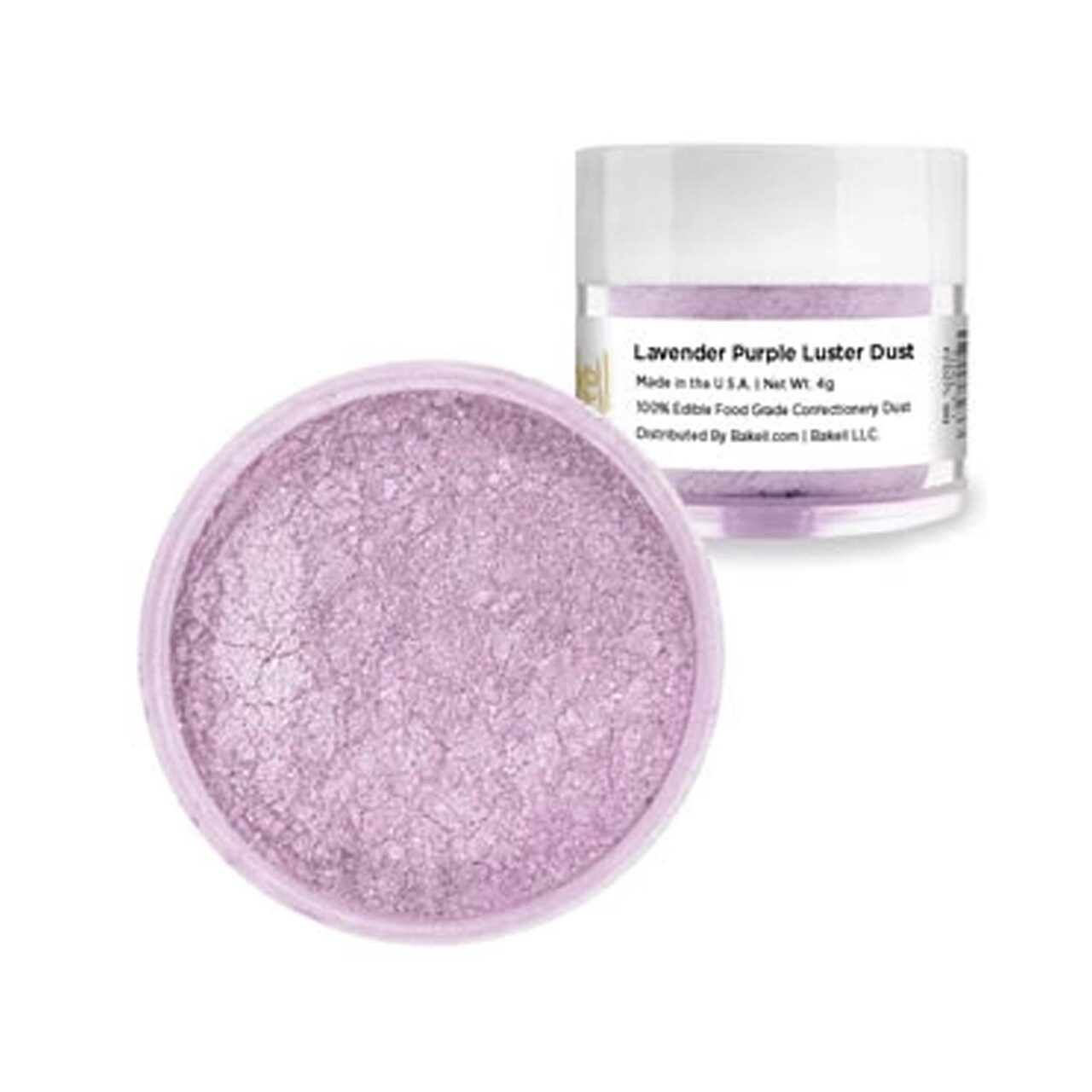 4 Gram Edible Lavender Purple Luster Kosher Dust for Cakes Gumpaste Fondant and Cookies